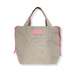 NEW ESCADA Fragrance Beach Tote Summer Festival 2024 Bag Pink Drawstring Closure